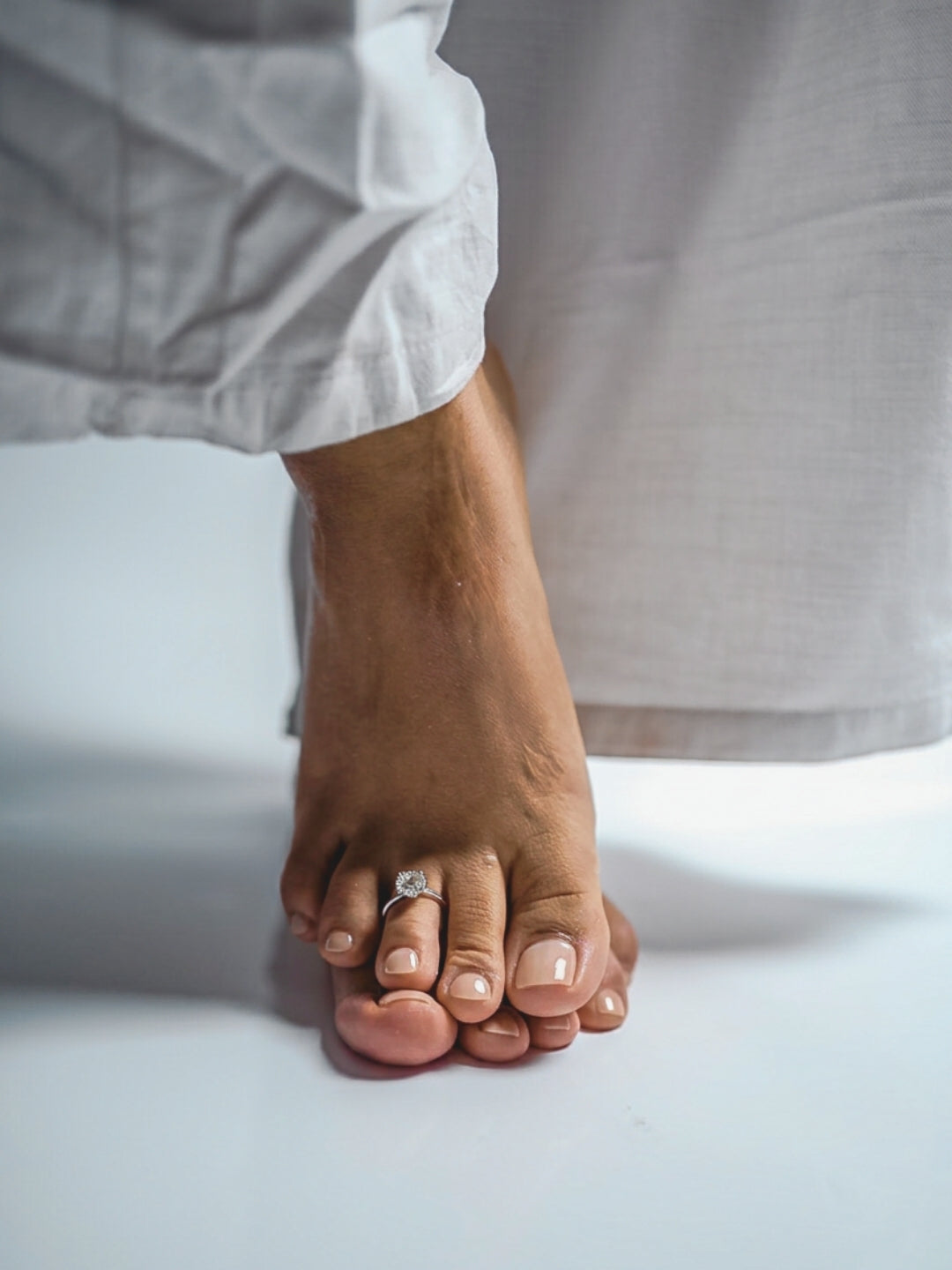 Coral Toe Ring