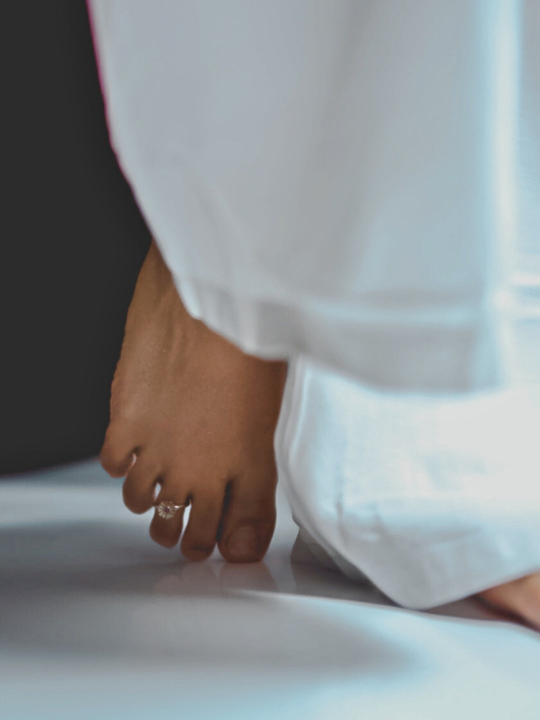 Coral Toe Ring