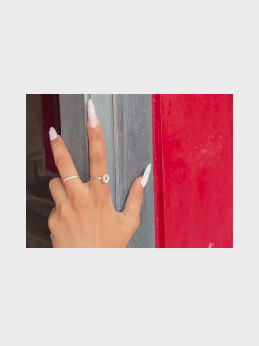 Coral Toe Ring